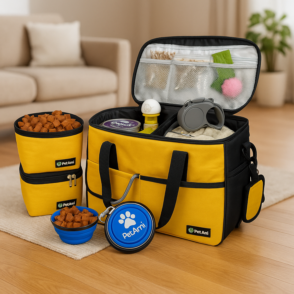 Dog Travel Bag — Airline-Approved, Bowls & Food Containers